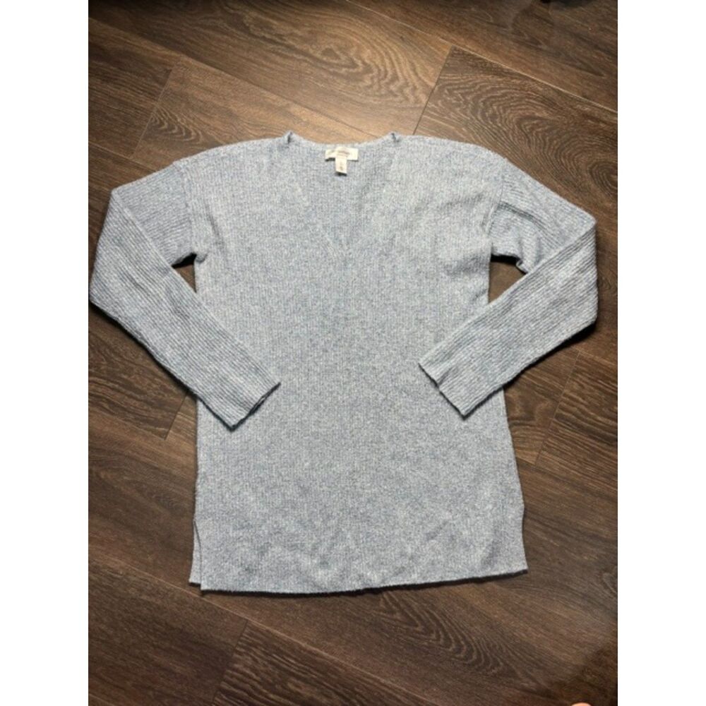 Motherhood Maternity Light Blue Sweater Women’s Small V Neck Long Sleeve Knit